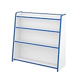 【JAJAN】ほんだな　ワイド 幅93cm　ブルー［完成品][おまけ付き]【知育家具EVAキッズシリーズ】GR-93HB_s