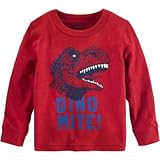 OSHKOSH(オシュコシュ) グローインザダークディノティ トップス長袖Tシャツ 9ヶ月【並行輸入】