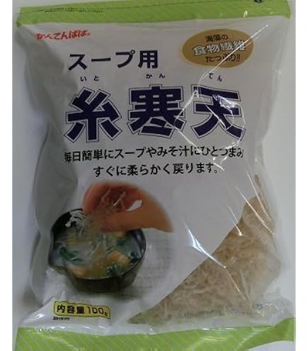 Amazon.co.jp: 【3袋セット】伊那食品 スープ用糸寒天 100g×3袋