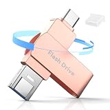 256GB USBメモリ タイプc 【アプリ不要・アルバムから写真保存】 3in1 Phone USBメモリー データ移行 タイプc 外付けメモリ 高速 データバックアップ フラッシュメモリ 大容量 Type-C/iOS/USB/Micro USB搭載 外付けストレージ 回転式 スマホ容量不足解消 ピンク