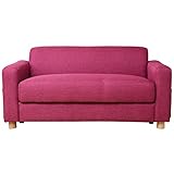 アビライト 大川家具 収納庫付き 2人掛け ファブリックソファ ピンク SKT-0035