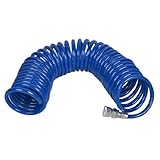 uxcell 空気圧 ラインスパイラルホース コンプレッサー用 エアツール ブルー 9m 10mmx6.5mm PU コイル状
