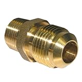 LASCO 17-4847 1/2-Inch Flare by 3/8-Inch Male Pipe Thread Brass Adapter by LASCO