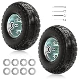 1PZ JP1-H4Z ２本セット 4.10/3.50-4 260 運搬車用ソリッドタイヤ 台車用ノーパンクタイヤ [並行輸入品]