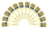 Kingorigin Household 2インチ木製ペイントブラシセット12-pieceの一般的なDIYプロジェクト10012 A
