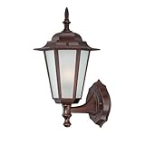 Acclaim 6101ABZ Camelot Collection 1-Light Wall Mount Outdoor Light Fixture, Architectural Bronze [並