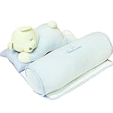 【Ani Mam Kids】ベビーまくら 調整可能 赤ちゃん 寝返り 安心 寝返り防止 向き癖対応 クッション 洗える 0-3歳 (くまブルー)