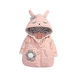 Pojour ベビー服 子供服 女の子コート 冬 防寒 かわいいまつげジャケット おしゃれフード付きコート 裏毛 厚手 暖かい 綿 ベビールームウェア 普段着 カジュアル 旅行 記念日 プレゼント ピ
