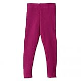 Organic Knitted Merino Baby Leggings/Trousers Berry-74/80 6-12m by Disana