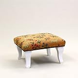 フットスツール　動物黄色イエロー　脚白