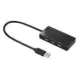 サンワサプライ アウトレット ドッキングステーション USBハブ HDMIポート付き 3ポート バスパワー USB3.2 Gen1 ブラック USB-3H332BK