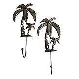 Cast Iron Palm Treeフックのセット2