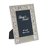 Personalised Birth Gift Baby or Christening Gift, Engraved Silver Plated ABC Photo Frame by A1 PERSO