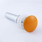 排水フィルターストッパーは、黄色のカラフルなセラミックのポップアップシャワールーム浴室のシンクキッチンシンクストッパーの排水プラグ（8色）,Orange