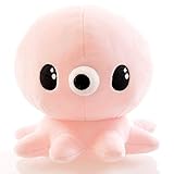 JCNCE ベビー用品 赤ちゃん おもちゃ かわいい ぬいぐるみ(タコデザイン) (ピンク)