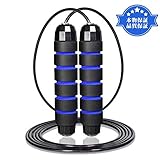 Sportout縄跳び ヘビーロープ トレーニング用 スピードジャンプロープ スキップロープ ワイヤーロープ ねじれ防止 もつれ防止 滑り止