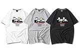 桜木軍団 tシャツ 半袖 夏服 キャラクター 水戸洋平 高宮望 大楠雄二 野間忠一郎 桜木花道 スラムダンク コスプレ 湘北高校 グッズ 応援シャツ 日常着 コスチューム 面白い ライブ イベント 誕生日 プレゼント 男女兼用 (ブラック,XL)