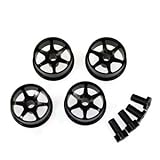 イーグル模型 ミニ四駆用 6スポークホイール中径 #MINI4-W024-BK