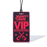 Jammy Jams 'VIP Teething Necklace/Lanyard’ by Gumeez - ‘Very Important Parent’ w/ 10 Free Jammy Jams