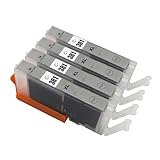 BCI-381XL キヤノン用 互換 インクカートリッジ グレー BCI-381XLGY×4 大容量 残量表示 個包装 対応機種：PIXUS TR8630a TR703a TR8630 他【YUBOYA】