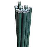 国華園 極太鋼管杭 直径30mm・長さ210cm 10本1組 グリーン