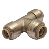 SharkBite U364LFA Bullnose Tee, 3/8-Inch by 3/8-Inch by 1/2-Inch by Sharkbite