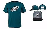 Philadelphia Eagles NFLユースサイズパフォーマンスTシャツwithキャップセット