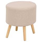 不二貿易 ファブリックスツール ラウンド グレー 10964