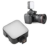 カメラ上のビデオライト、6500K 49LED LED カメラライト、電池式、ポータブル写真照明ライトパネルランプ、ライブストリーミングビデオ録画用