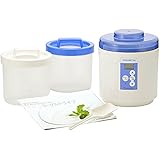 TANICA 【温度調節機能で市販・カスピ海・ケフィアヨーグルト / 納豆・甘酒に対応】 ヨーグルティア スタートセット ブルー YM-1200-NB