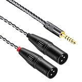 luxferre xlr 4.4mm 変換 4.4mm バランス ケーブル 1.2m 4.4 to xlr cable 4.4 mm 5極 xlr ケーブル 単結晶銅 ケーブル 延長 コード キャノン マイク xlr スピーカー xlr アンプ xlr ミキサー NW-WM1A NW-WM1Z NW-ZX300 TA-ZH1ES PHA-2A に対応 1.2メートル