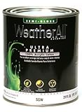 True Value SGW9-QT WeatherAll 1-Quart White Semigloss Latex House Paint [並行輸入品]