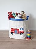 Forwalls Boîte de rangement, camion de pompier 50 x 45 cm