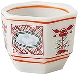 10個セット赤絵山水 六角珍味 [ 4.5 x 4 x 3.4cm 30g ] 【珍味 】 【 料亭 旅館 和食器 飲食店 業務用 】