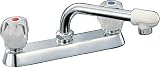 LIXIL(リクシル) INAX キッチン用水栓金具 2ハンドル混合水栓 SF-130DC-G