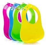 Compare to Babybjorn Soft Plastic Water Proof Baby Bib (Yellow) with Crumb Pouch No More After Meal 