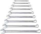 AMPRO T41092 9 Piece Extra Long Combination Wrench Set SAE 1/4-Inch to 3/4-Inch by AmPro