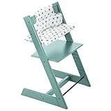 ストッケ トリップトラップ チェアセット チェア:アクアブルー クッション:アクアスター 【2個口】