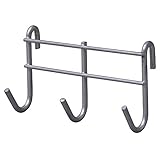 【直送】【代引/日時指定不可】アイリスオーヤマ メッシュオープンラック別売3連フック MOR-3F シルバー