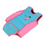 B Blesiya ネオプレン　ユニセックス　ベビー　スイミング　ラップ　ウェットスーツ　ウォーム　UV　サンプロテクション　水着　スイムウェア　快適　保温　全6選択 - ピンク・ブルー, L