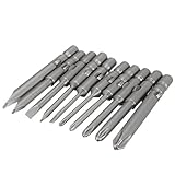 10Pcs Alloy Steel Screwdriver Bits For Electric Screwdriver (Usa)