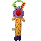 eBuyR Babyfans Cartoon Bunny Soft Animal Model Handbells Rattles Zoo Baby Toy by E&B [並行輸入品]