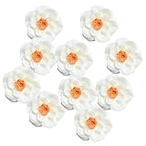 Fityle 10個いり　桃の花　人工シルク　フラワーヘッド　造花　装飾花　全９色選ぶ - 色3