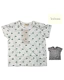 【子供服】 kids zoo (キッズズー) 日本製パラソル総柄プリントＴシャツ 70cm～95cm W34804