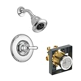 デルタDelta ksdli-t14294h2o-chリンデンシャワーキットpressure-balance単一機能カートリッジ、クロムクロム