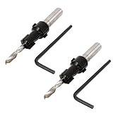 キーのw 2個ラウンドシャンク木工4.2mmx10mmカウンターシンクドリルビットツール