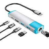 Switch 2用ドック【6 IN 1「22.0.0」対応】スイッチ 2ドック テレビ接続出力 有線LAN付き Switch 1/OLED用 USBハブ 1000Mbps LANポート/4K@60Hz HDMI変換/PD100W/USB-C/2xUSB3.0 switch 2用 テレビ出力 切り替え TVモード/テーブルモード 軽量 持ち運び便利 PC/iPad/iPhone対応ミニドック (銀)