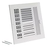 EZ-FLO 61619 Four-Way Sidewall/Ceiling Register [並行輸入品]