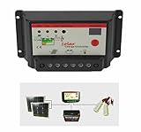 ソーラー チャージ コントローラー 10A 12V/24V 自動認識 システム