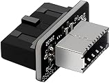 XCZZYB USBフロントパネルアダプター、垂直USB 3.1フロントパネルソケットキー-A Type-Eから3.0 19/20ピンヘッダーアダプター。